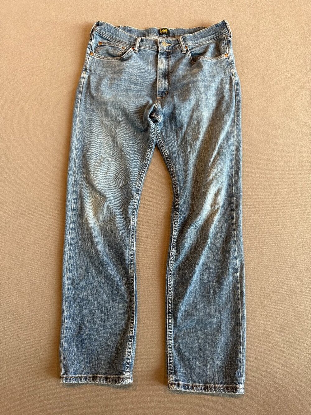 Lee Premium Select Classic Fit Men’s Jeans Light Wash Stretch 36x32